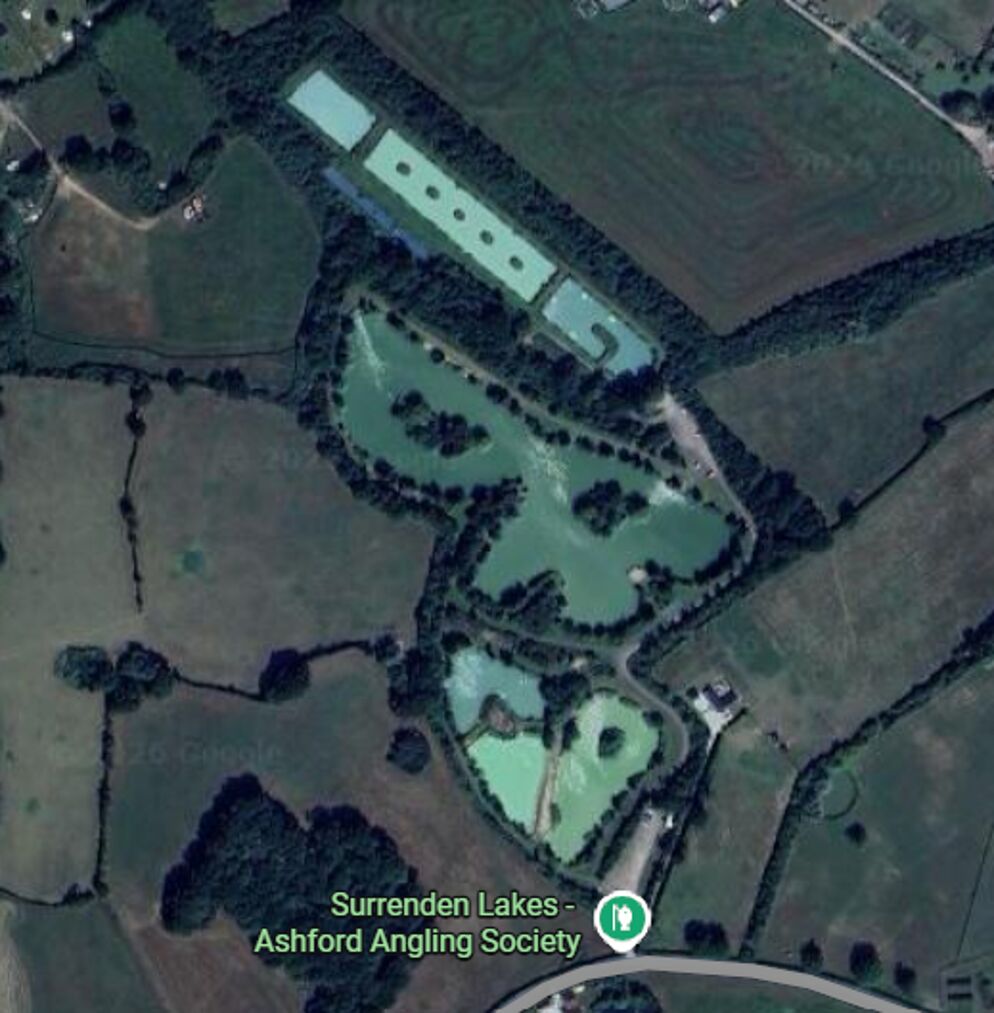 Complex of Lakes at Ashford Angling Society Surrenden Lakes